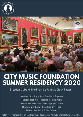 City Music Foundation Wallace Collection Programme 2020