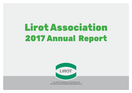 Lirot Association 2017 Annual Report Promoting Blindness Prevention Research