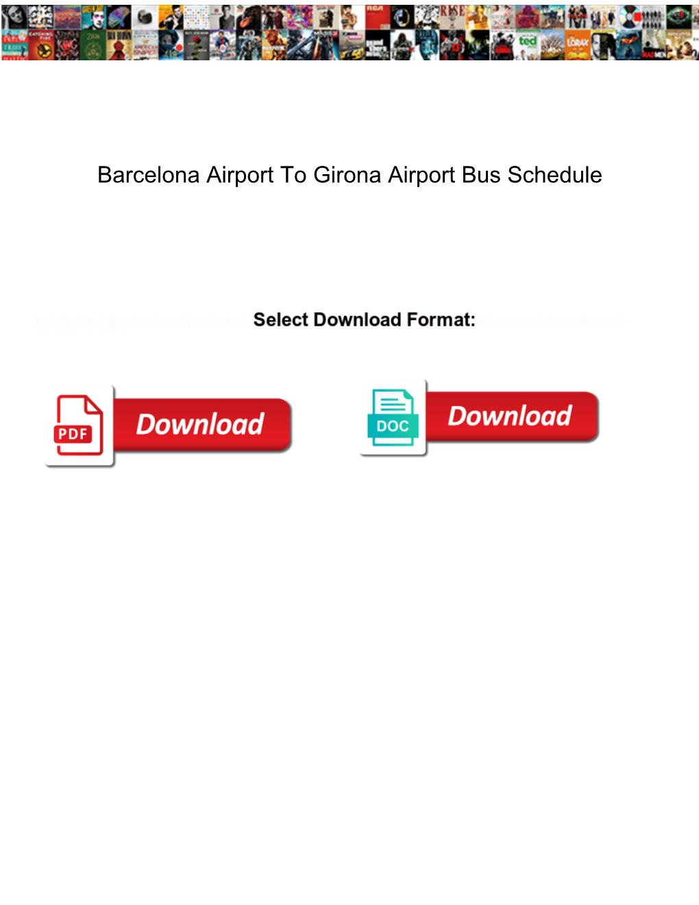 Barcelona Airport to Girona Airport Bus Schedule
