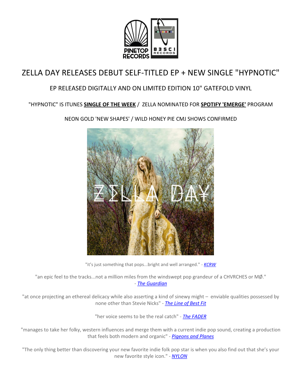 Zella Day Releases Debut Self-Titled Ep + New Single 