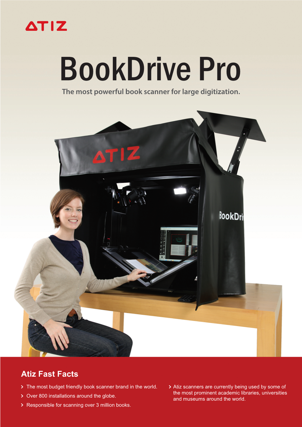 Bookdrive Pro the Most Powerful Book Scanner for Large Digitization