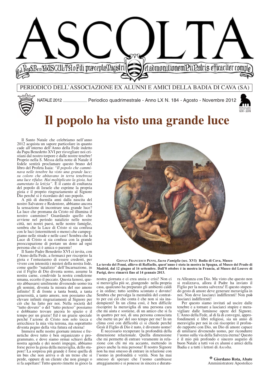 Il Popolo Ha Visto Una Grande Luce