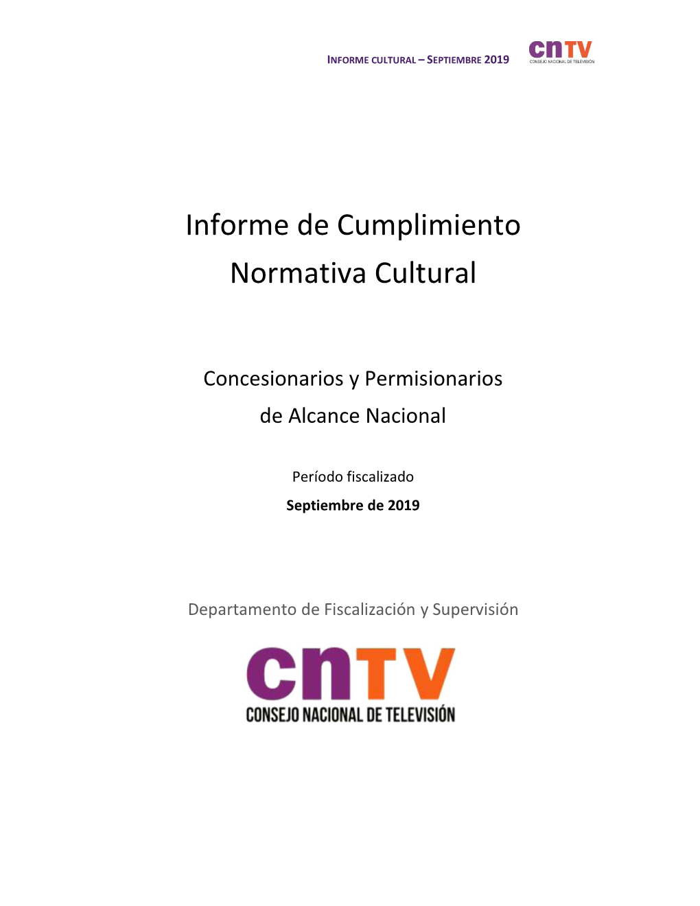 Informe De Cumplimiento Normativa Cultural