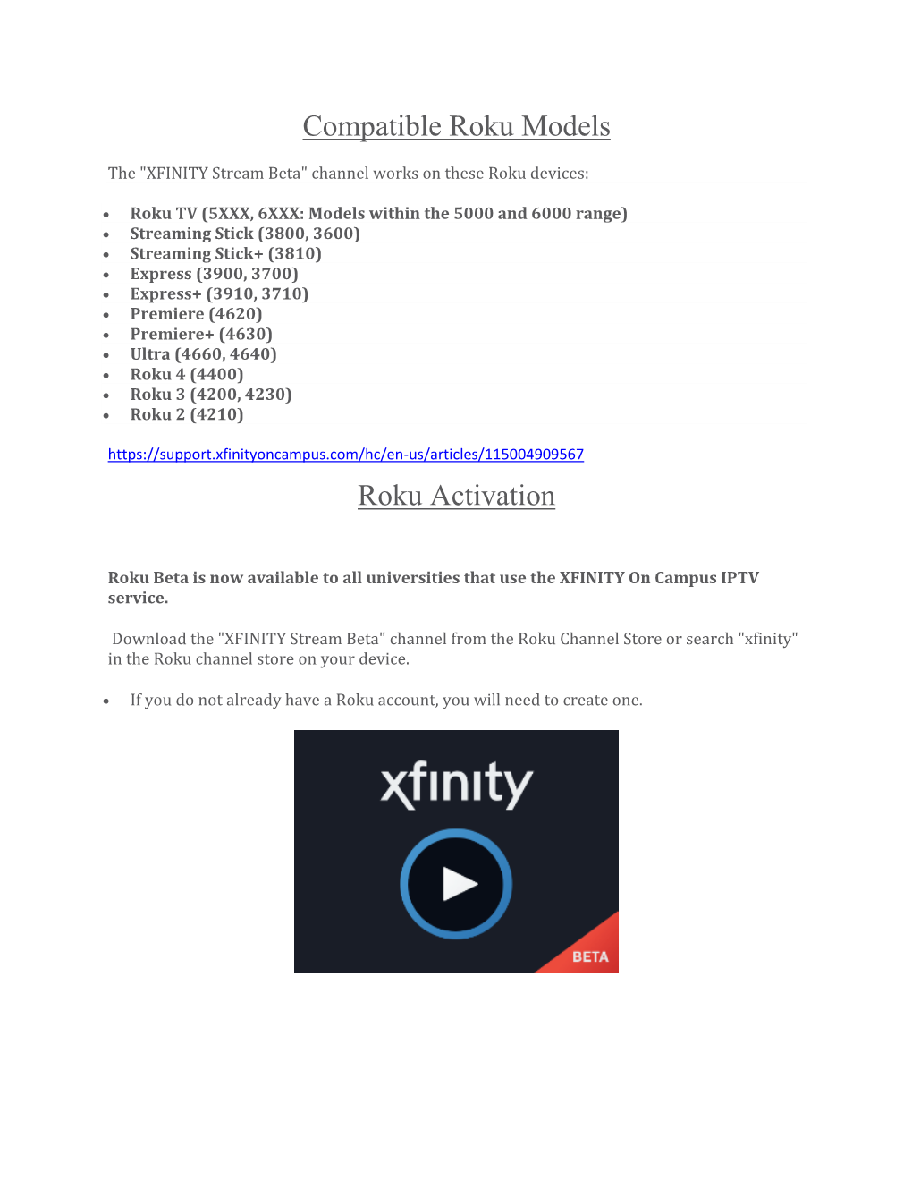 Compatible Roku Models Roku Activation