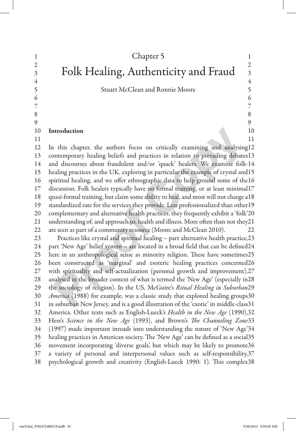 Folk Healing, Authenticity and Fraud