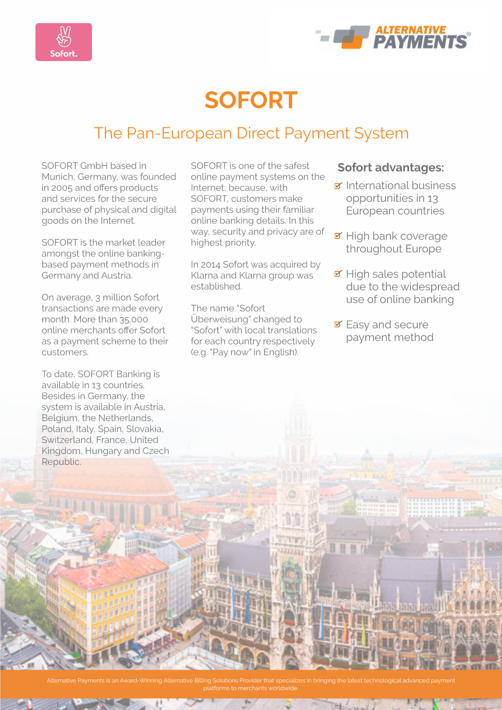 SOFORT the Pan-European Direct Payment System