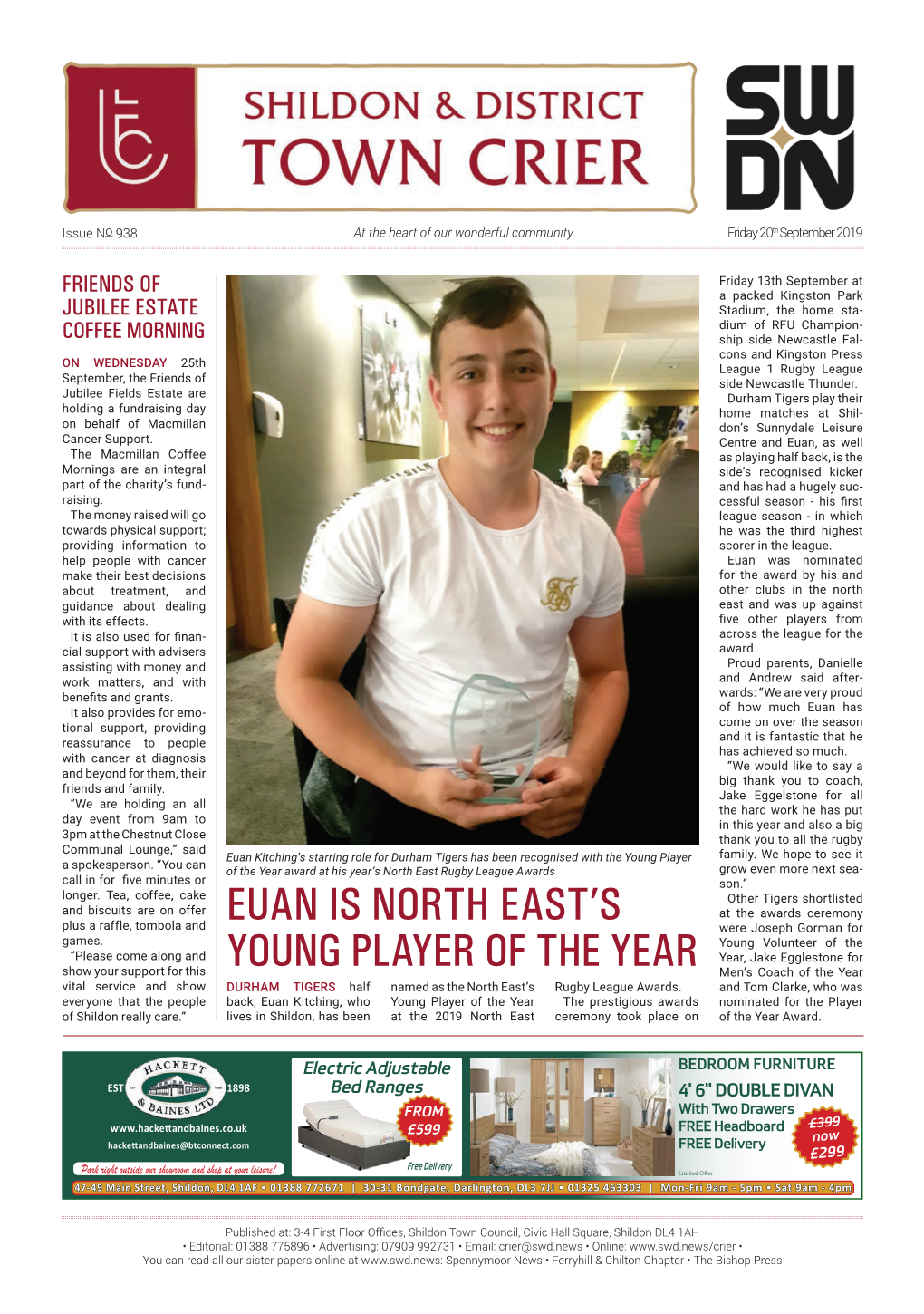 Euan Is North East's Young Player of the Year