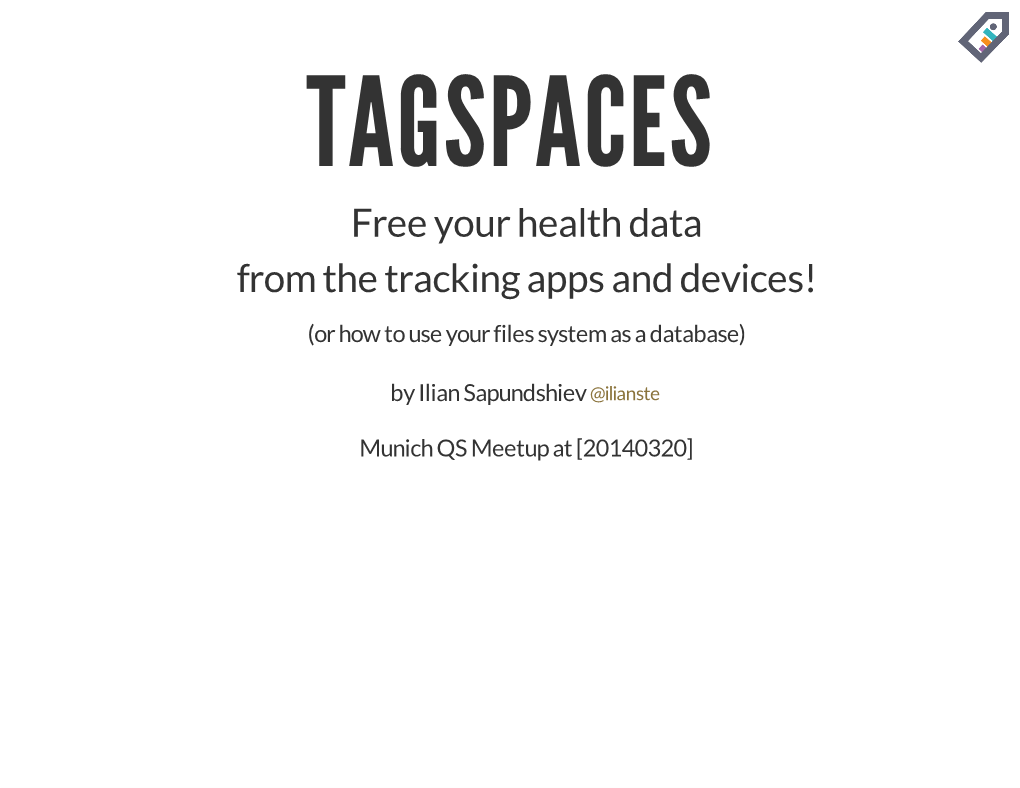 Free Your Health Data from the Tracking Apps and Devices! (Or How to Use Your Files System As a Database)