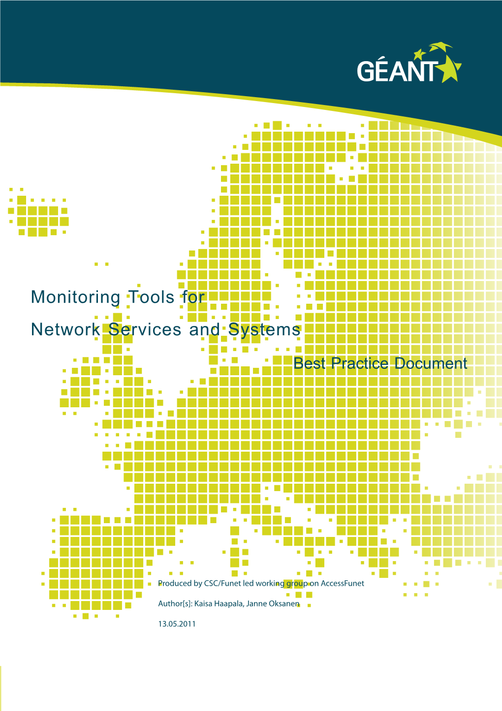 Monitoring Tools for Network Services and Systems Best Practice Document