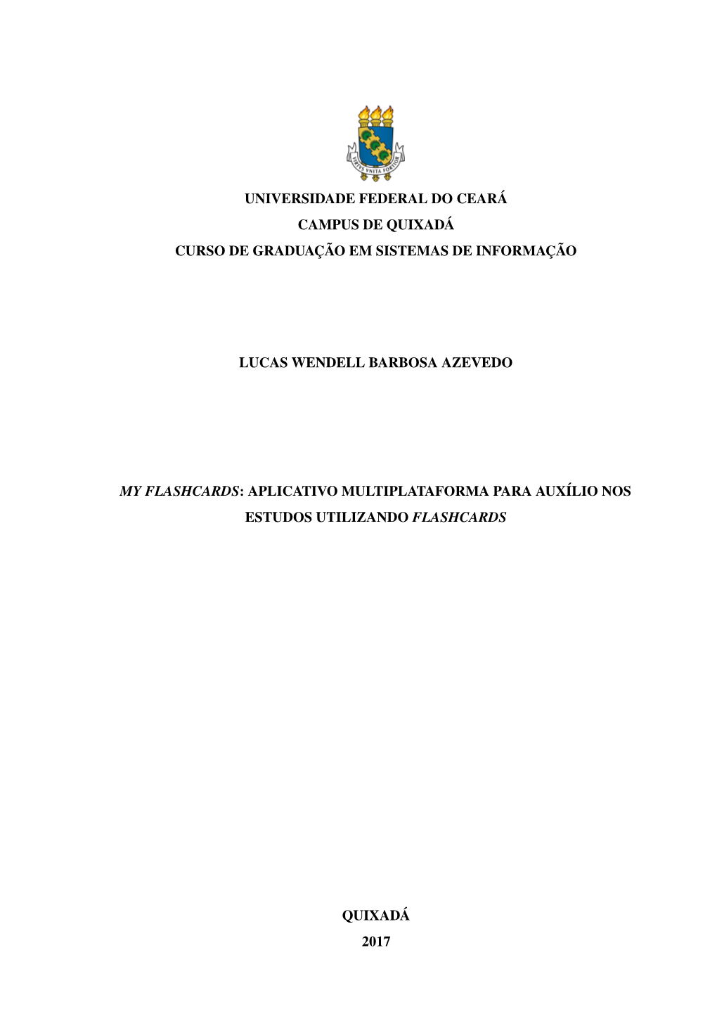 Aplicativo Multiplataforma Para Auxílio Nos Estudos Utilizando Flashcards