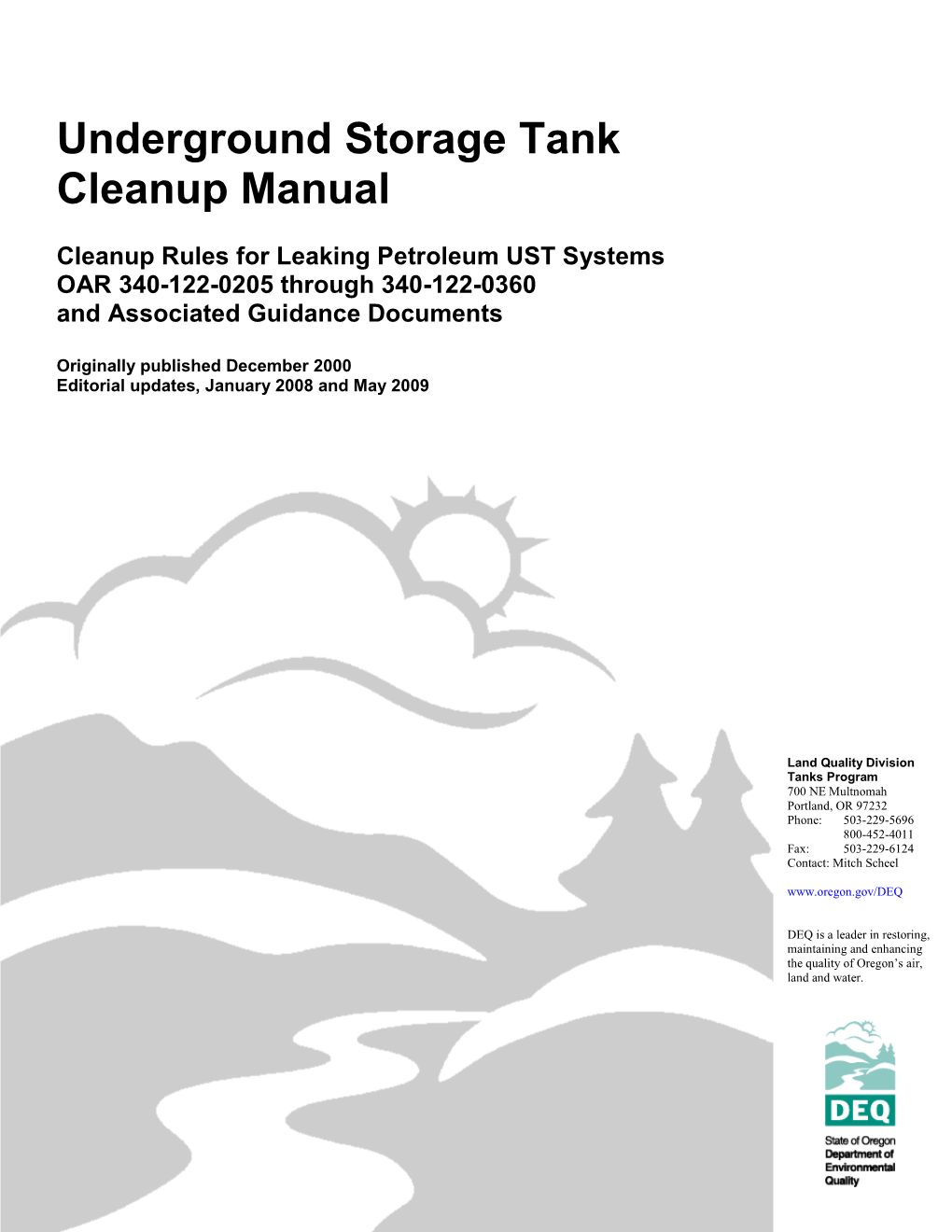 DEQ UST Cleanup Manual