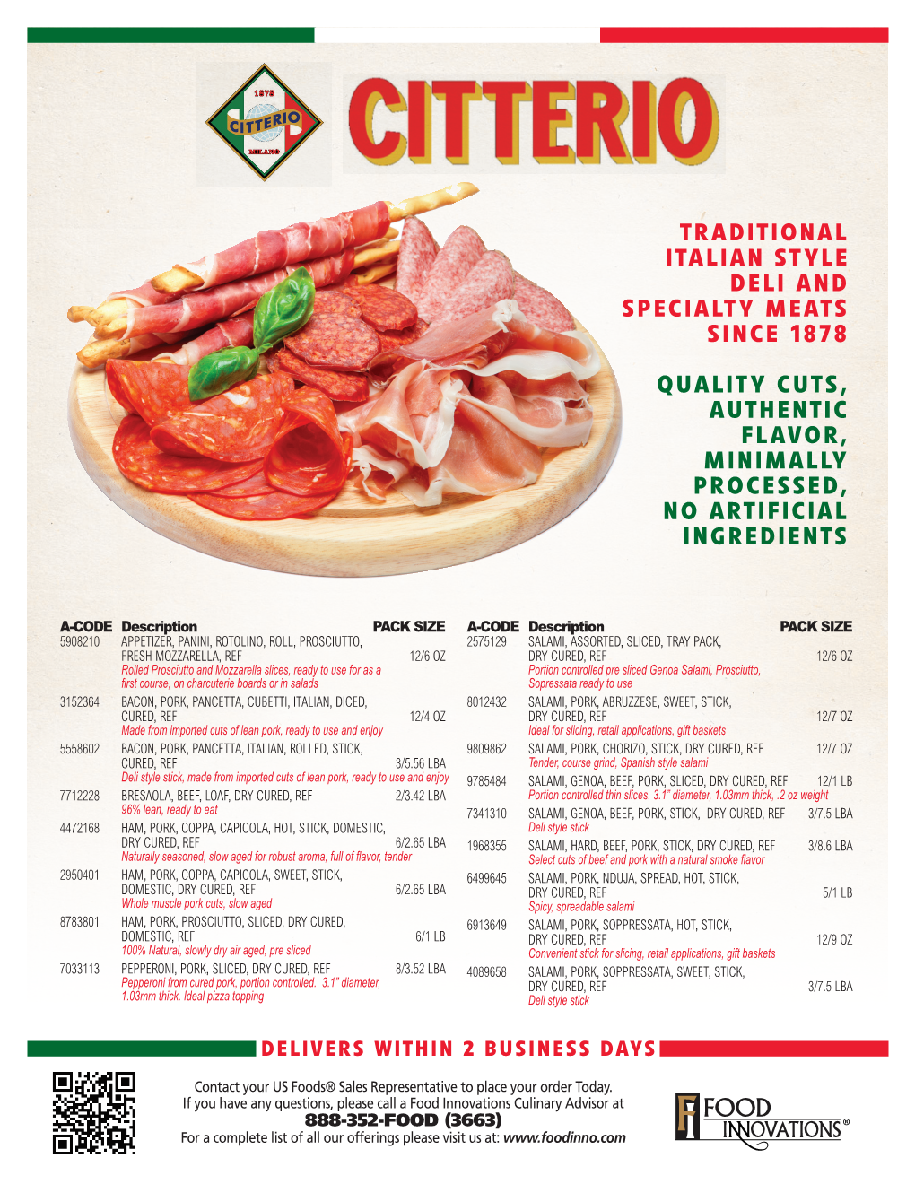 Traditional Italian Style Deli and Specialty Meats Since 1878