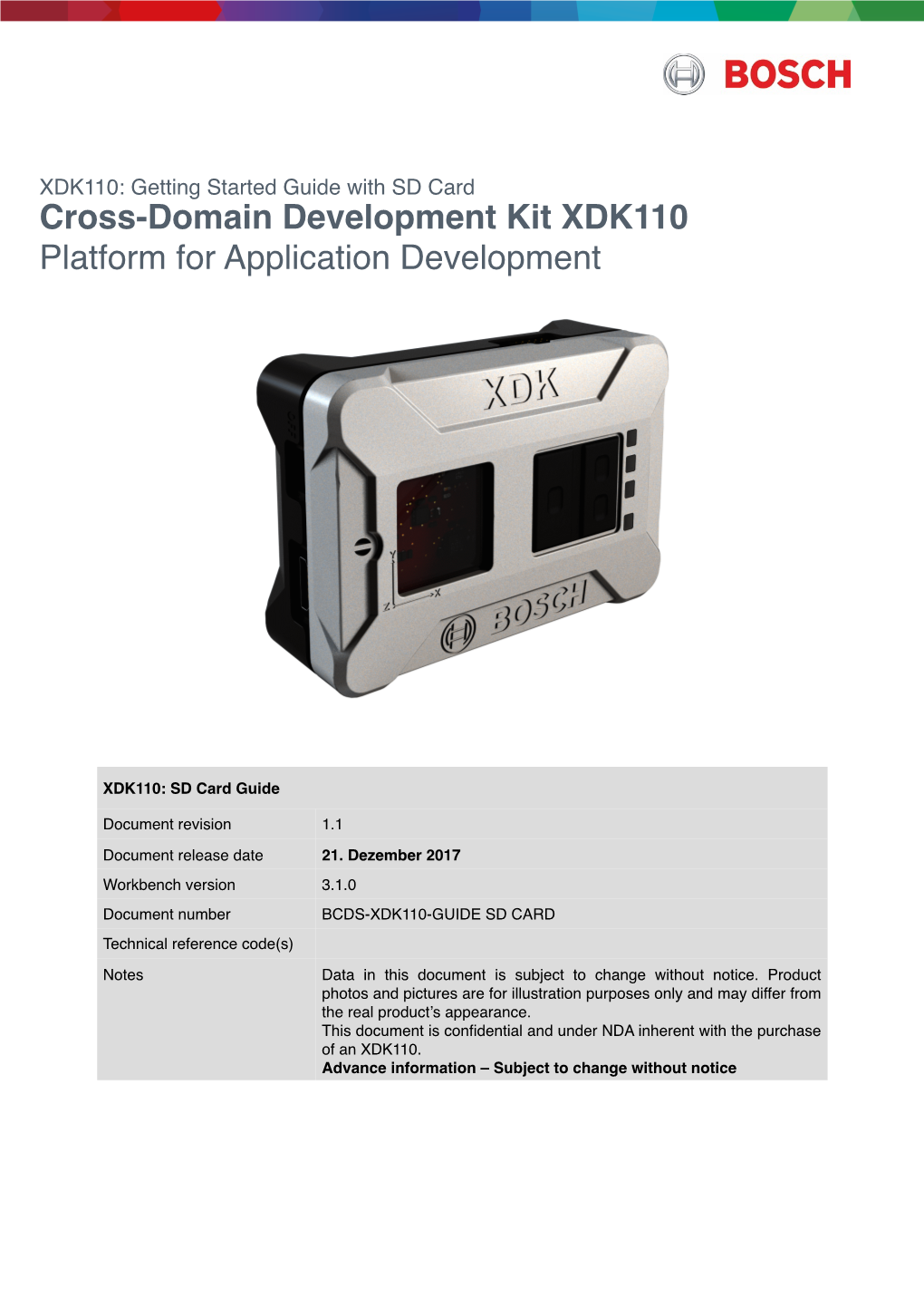 Cross-Domain Development Kit XDK110 Platform for Application Development