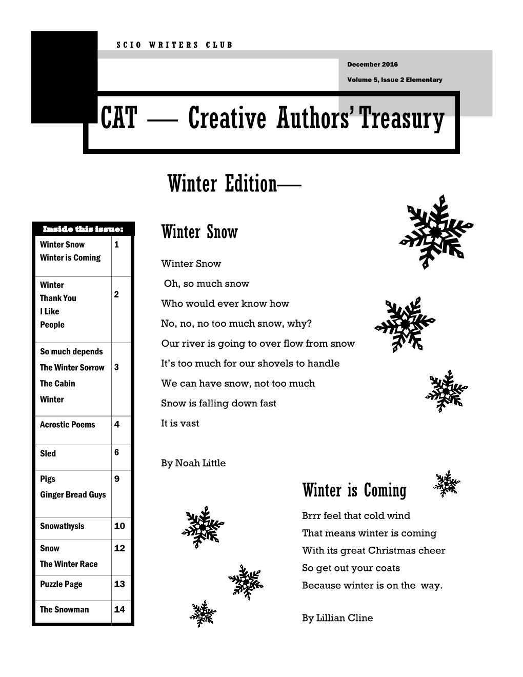 CAT — Creative Authors' Treasury