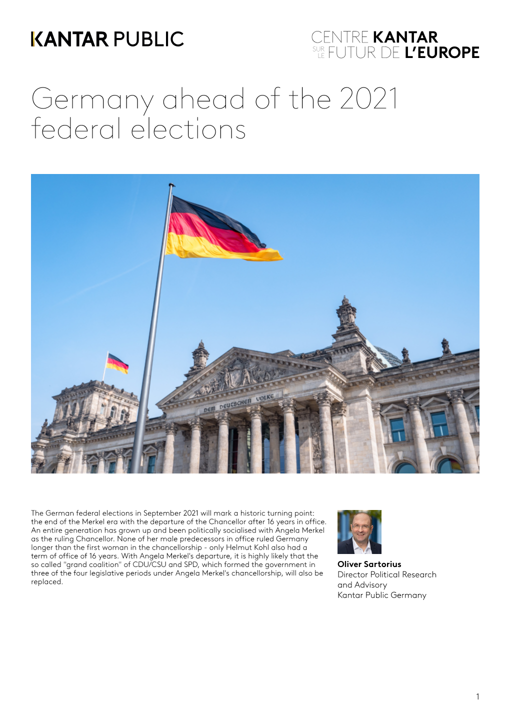 Germany Ahead of the 2021 Federal Elections