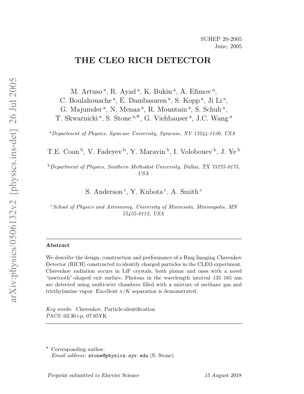 The CLEO RICH Detector Design