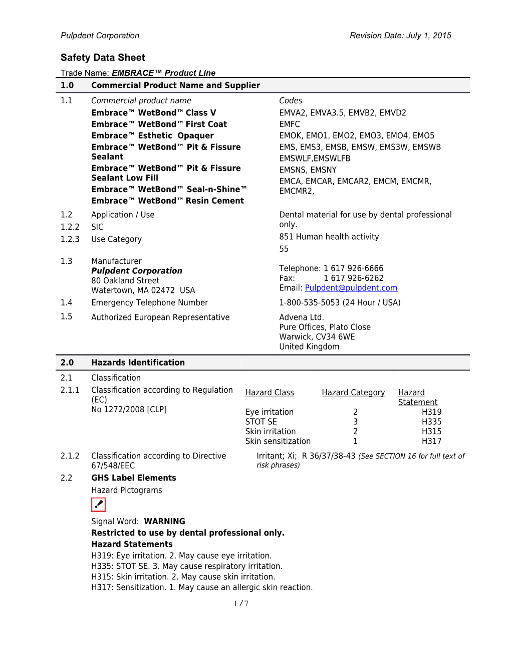 Ec Msds for Resin Products s3