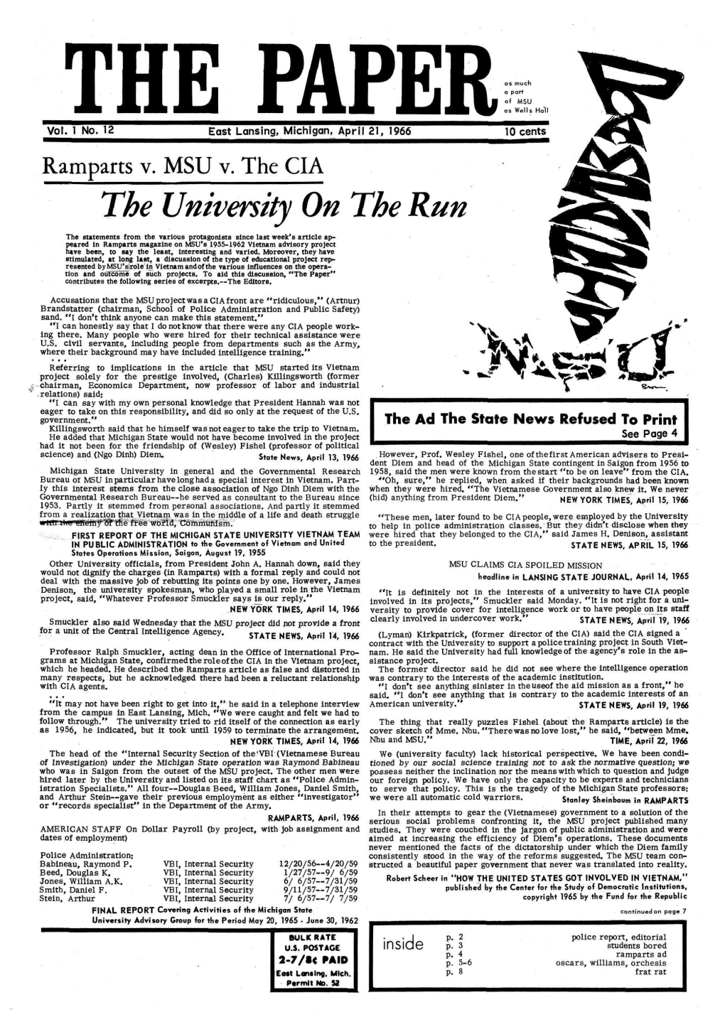 The Paper Vol. I No. 12