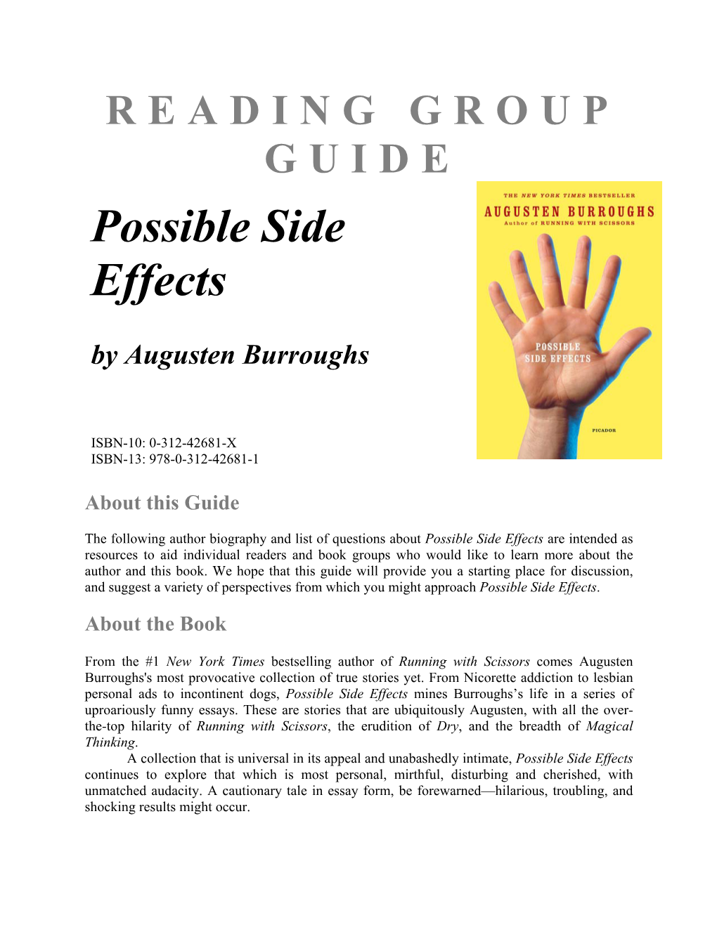 Reading Group Guide