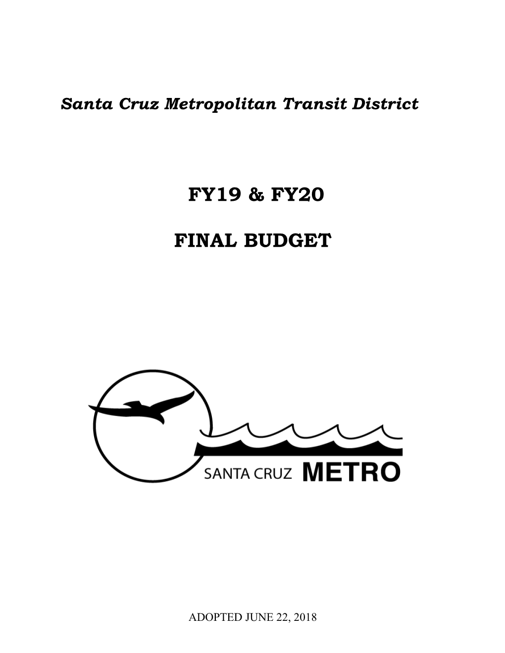 Fy19 & Fy20 Final Budget