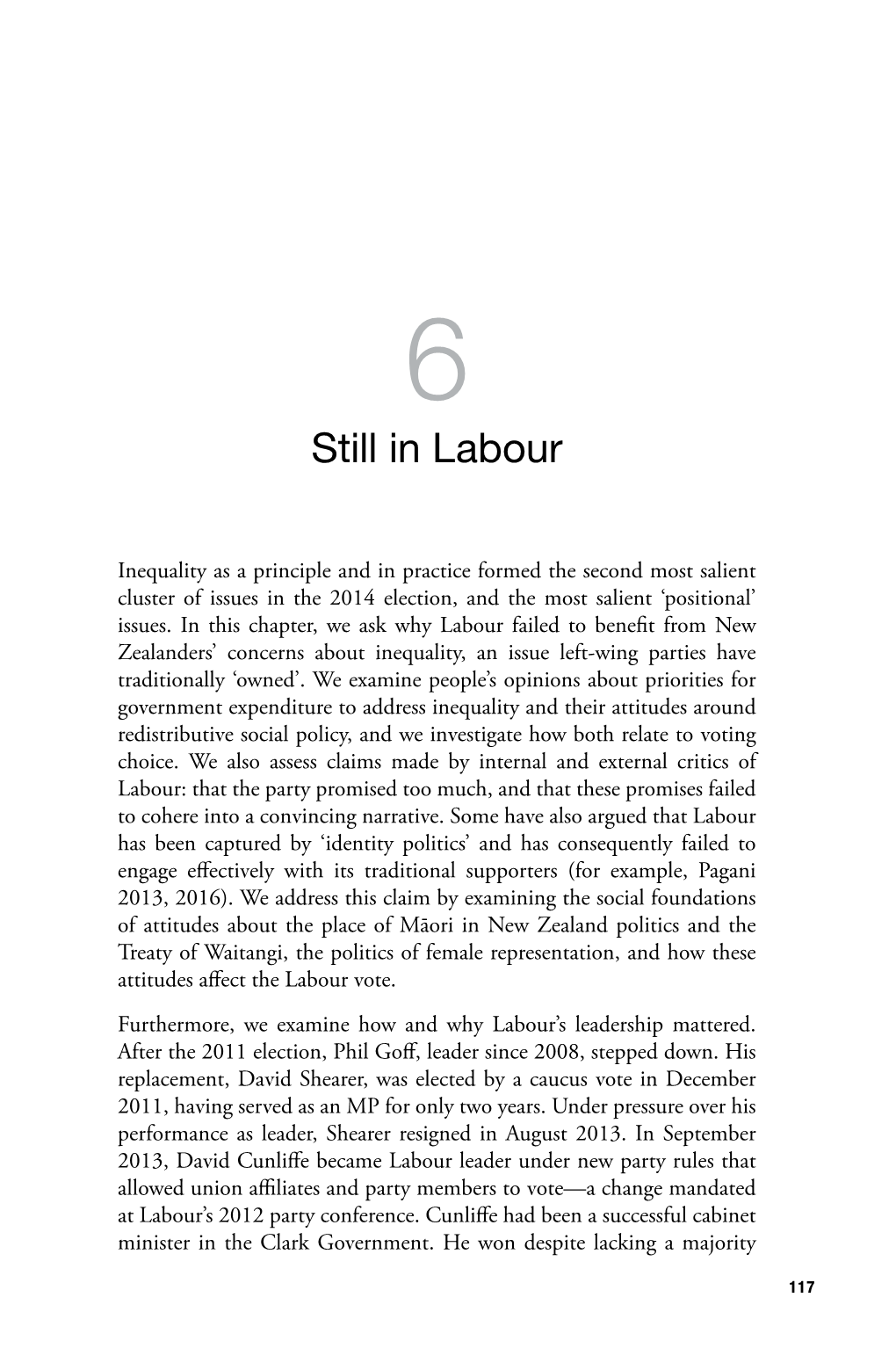 Inequality and the 2014 New Zealand General Election