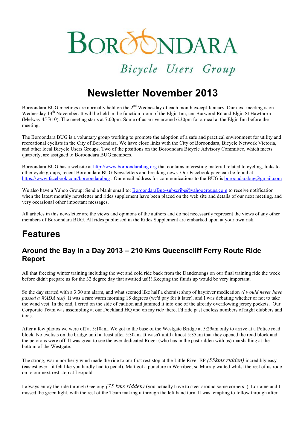 Newsletter September 2007