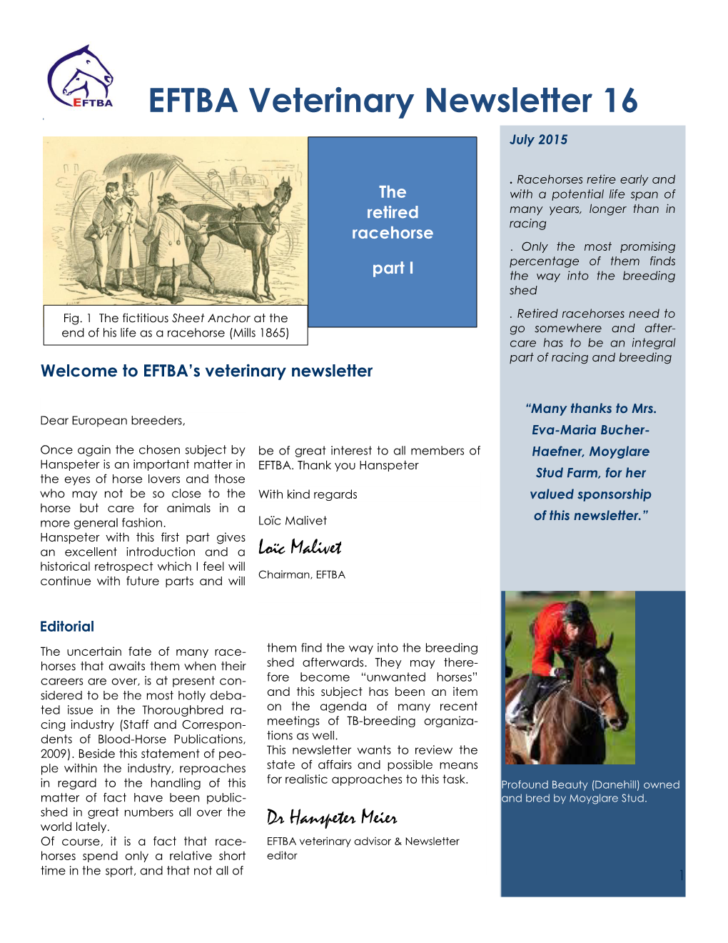EFTBA Veterinary Newsletter 16