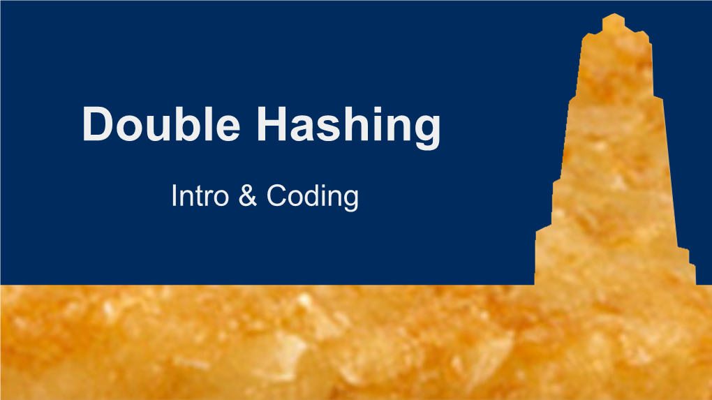 Double Hashing