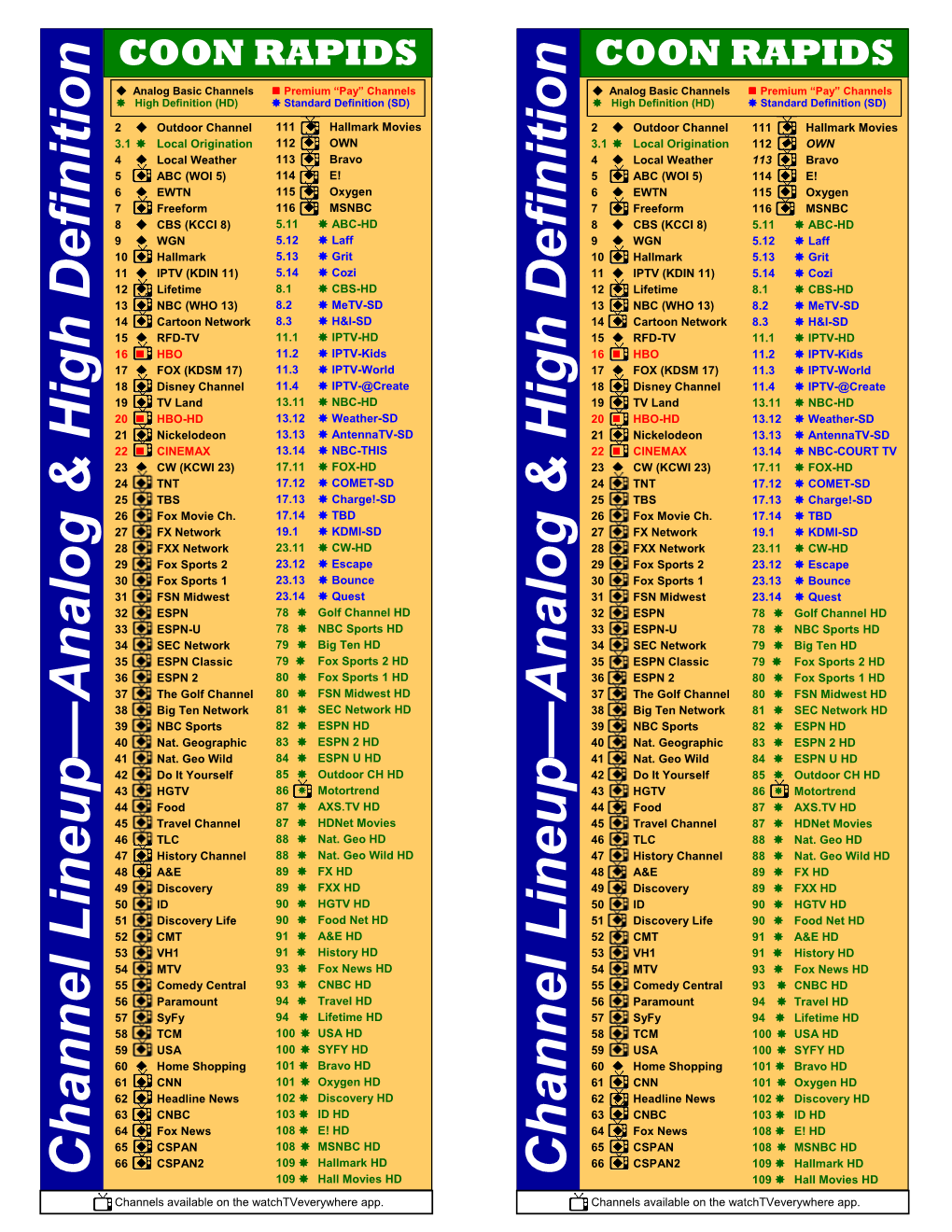 Channel Line-Up Card As of 05-26-20.Pub