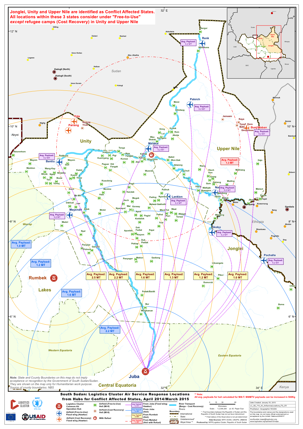 Unity Jonglei Upper Nile Lakes Central Equatoria Rumbek Juba