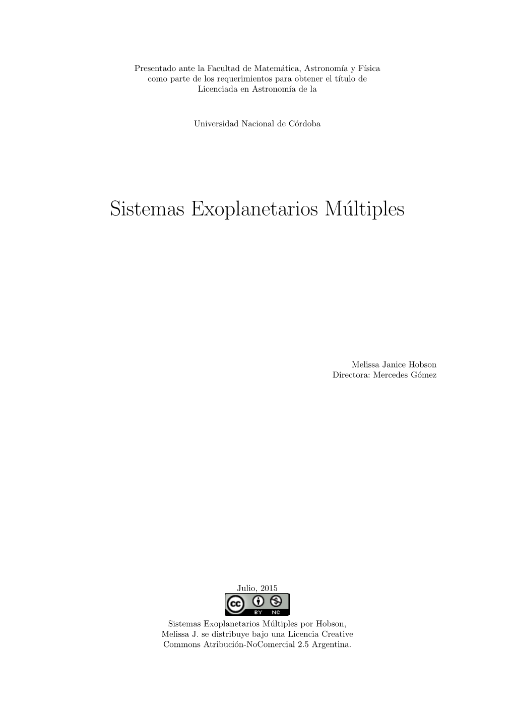 Sistemas Exoplanetarios Múltiples