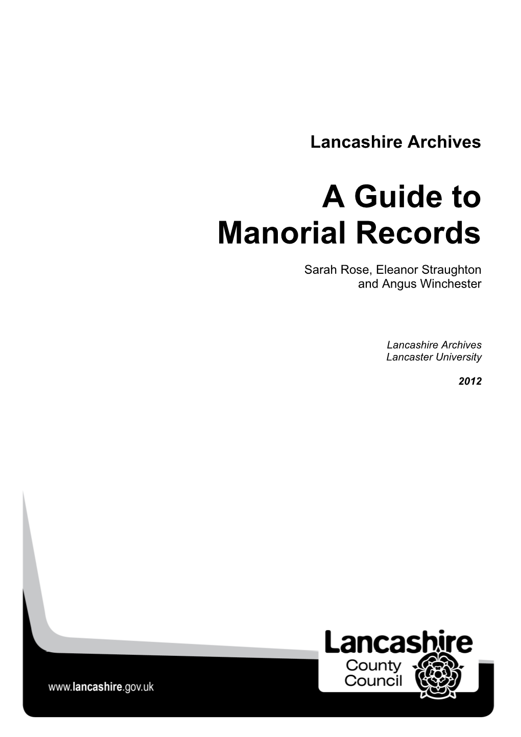 Guide to Lancashire Manorial Records Final