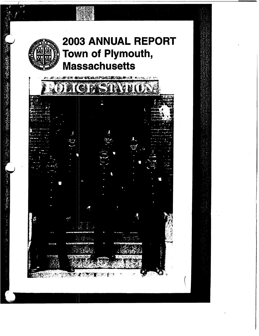 Annual Report of the Town of Plymouth, MA for the Year Ending