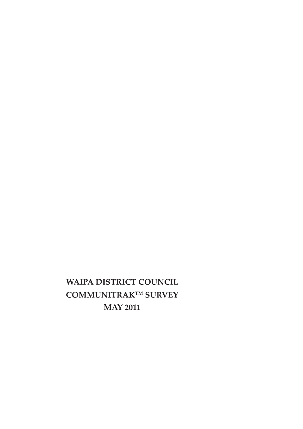 Survey Report 2011