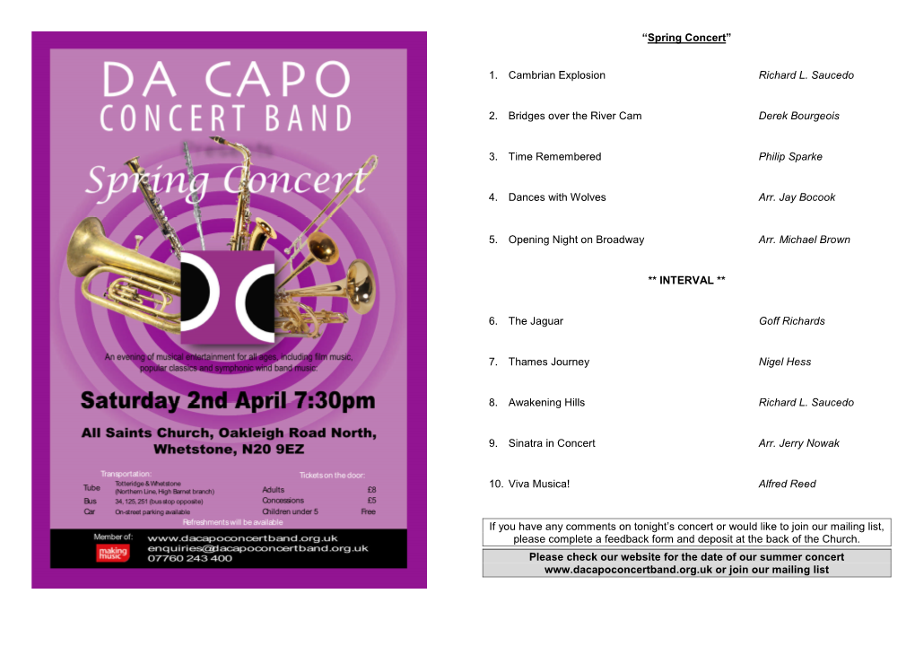 Spring Concert”