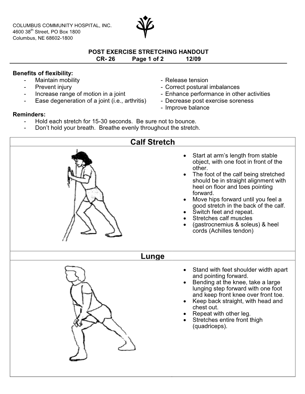 Calf Stretch Lunge