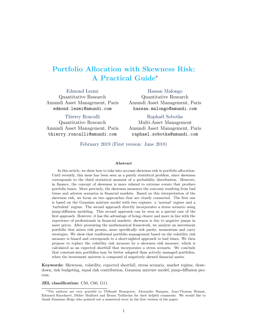 Portfolio Allocation with Skewness Risk: a Practical Guide∗