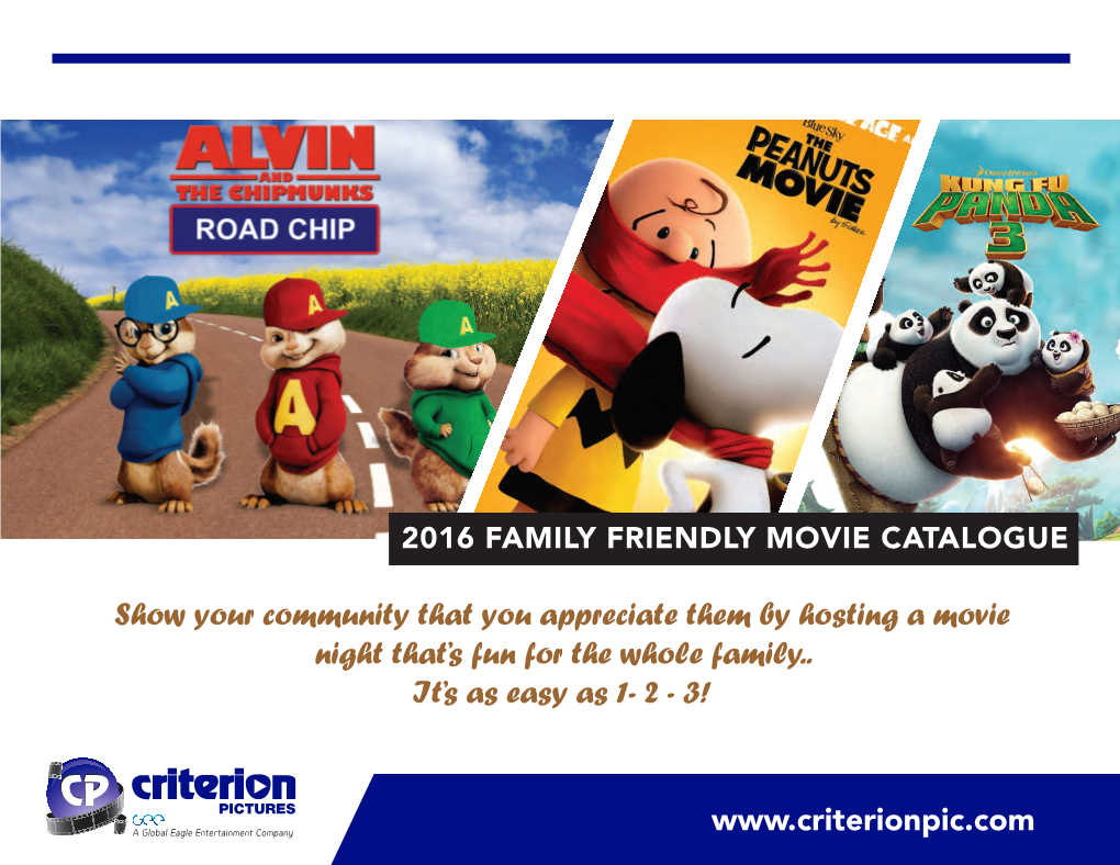 Show Your Community That You Appreciate Them by Hosting a Movie Night That’S Fun for the Whole Family
