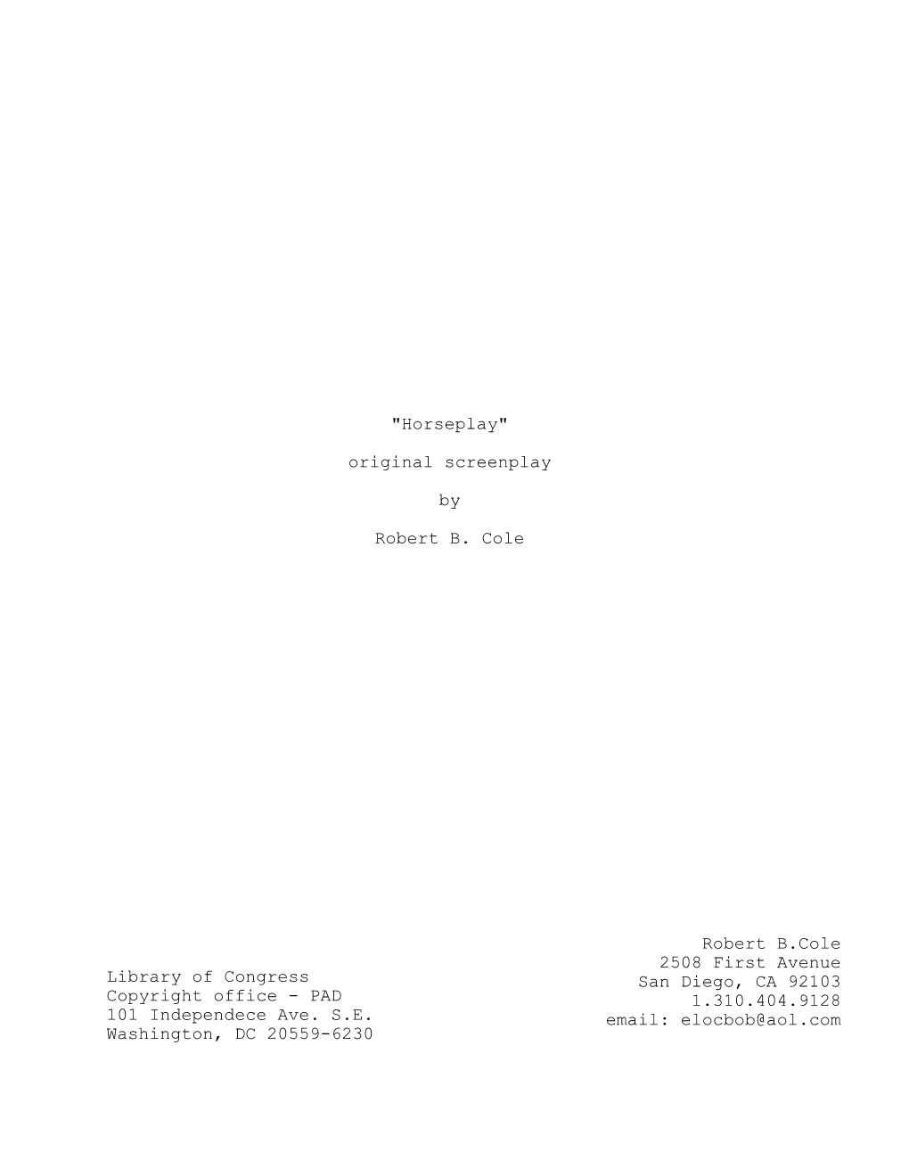 View Screenplay