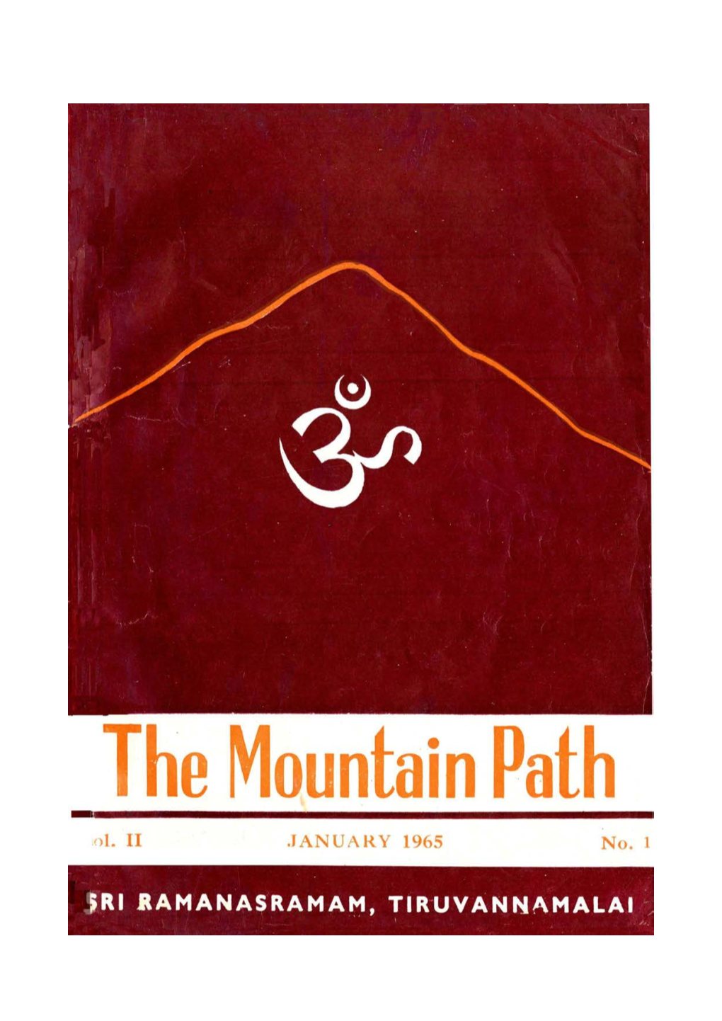 The Mountain Path Iol.Li JANUARY 1965 No