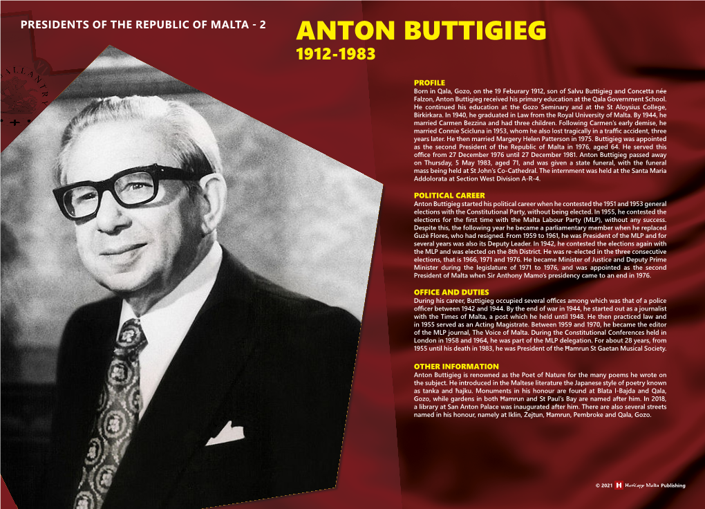 Anton Buttigieg 1912-1983