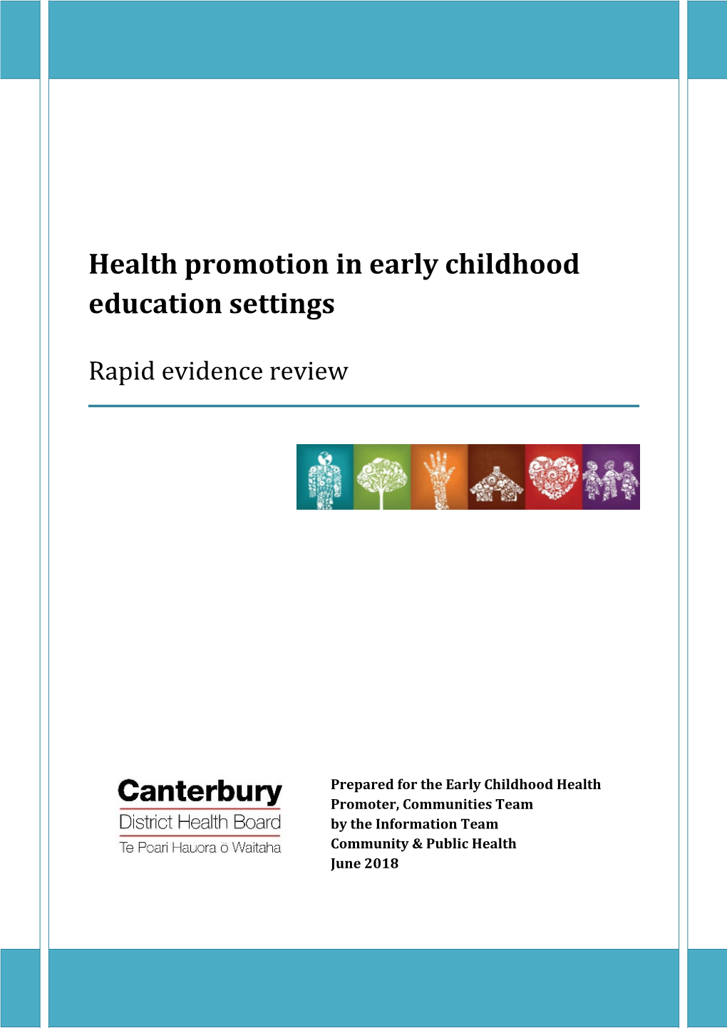 Health Promotion in Early Childhood Education Settings: Rapid Evidence Review