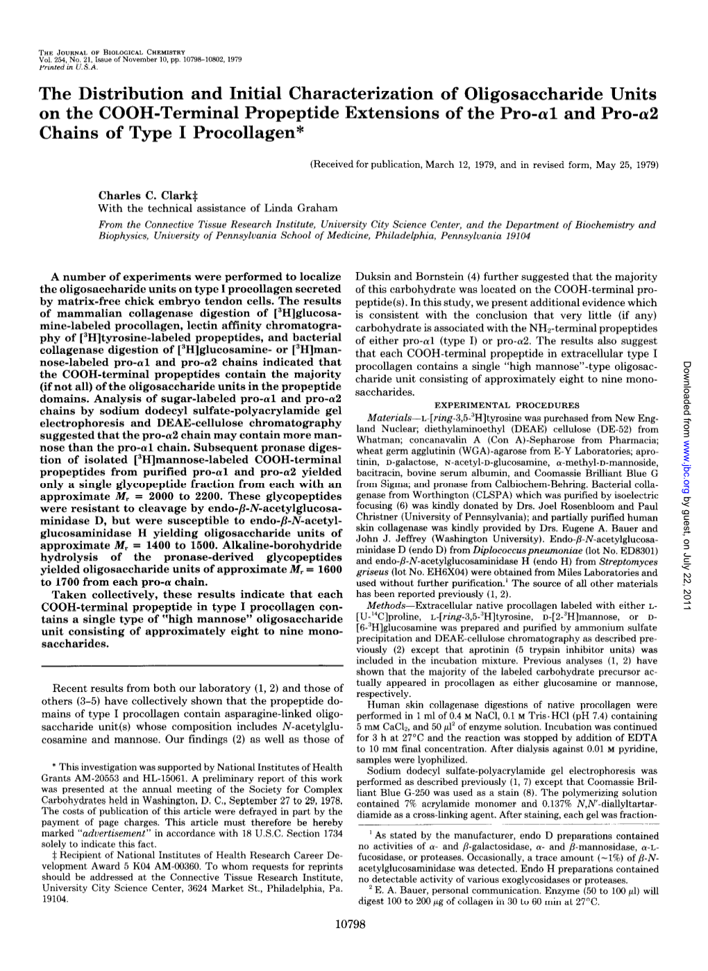 The Distribution and Initial Characterization Of