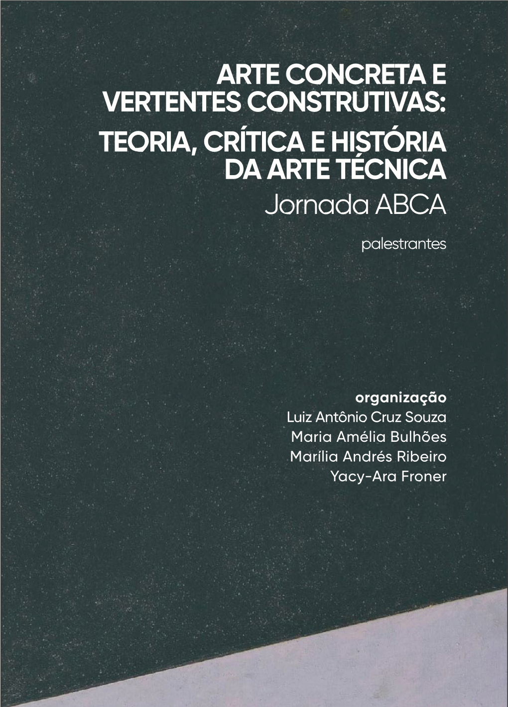 ARTE CONCRETA E VERTENTES CONSTRUTIVAS: TEORIA, CRÍTICA E HISTÓRIA DA ARTE TÉCNICA Jornada ABCA Palestrantes