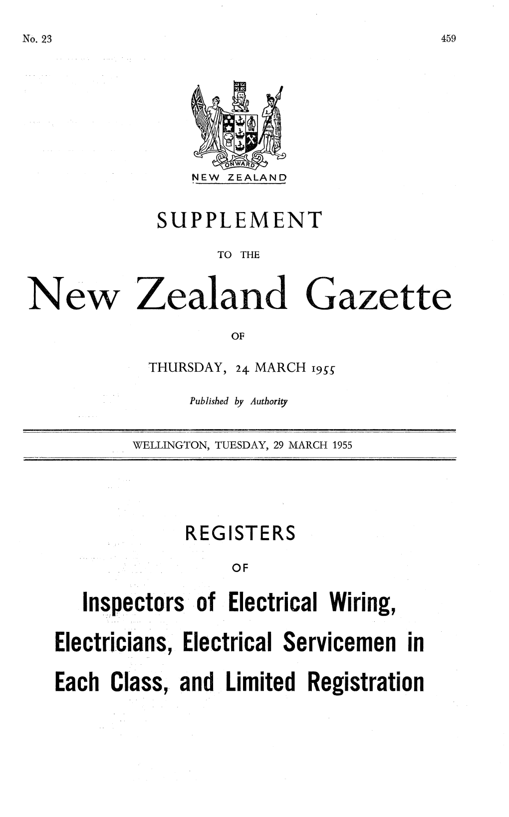 No 23, 29 March 1955