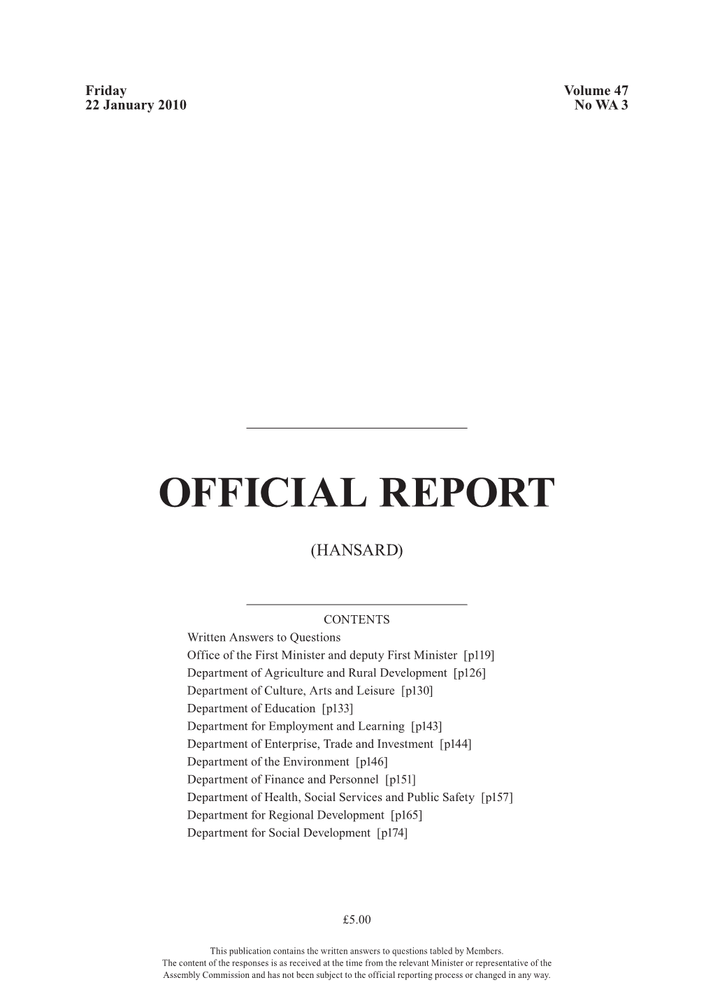 Official Report