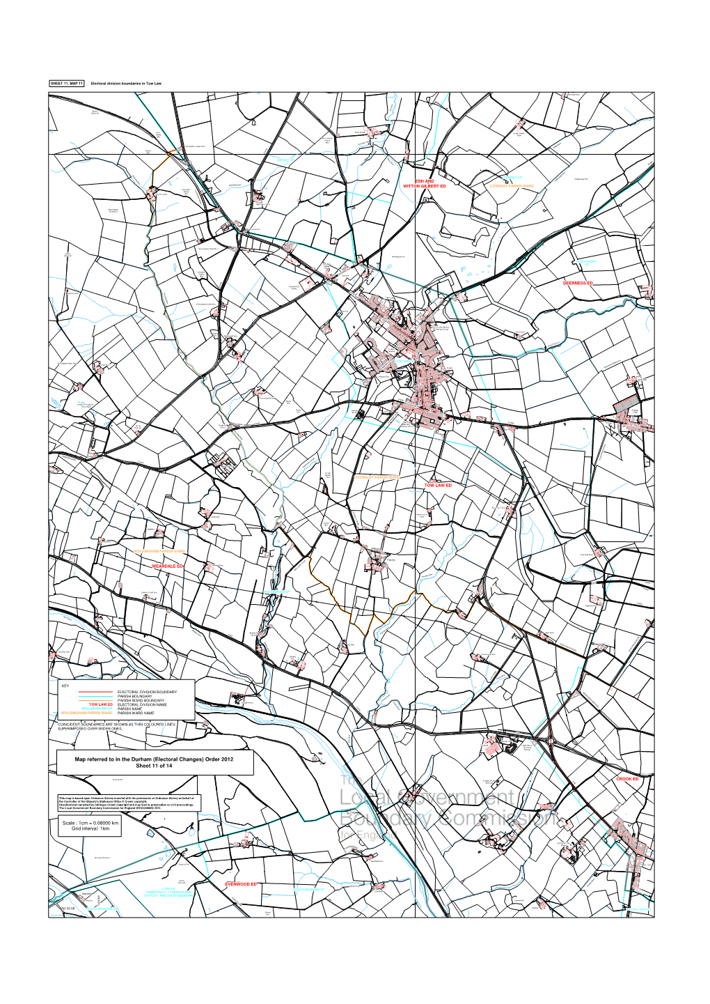 Map Referred to in the Durham (Electoralblack Bank Changes) Plantation Order 2012 Sheet 11 of 14