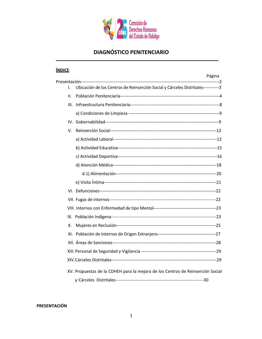 Diagnóstico Penitenciario