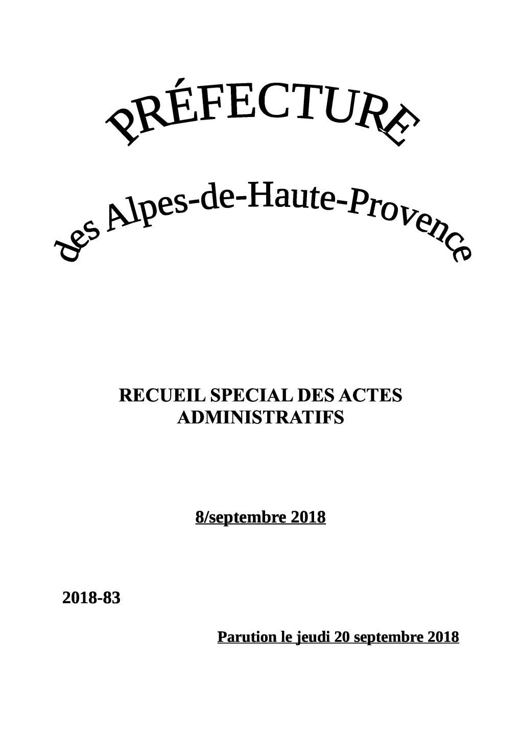 Recueil Special Des Actes Administratifs