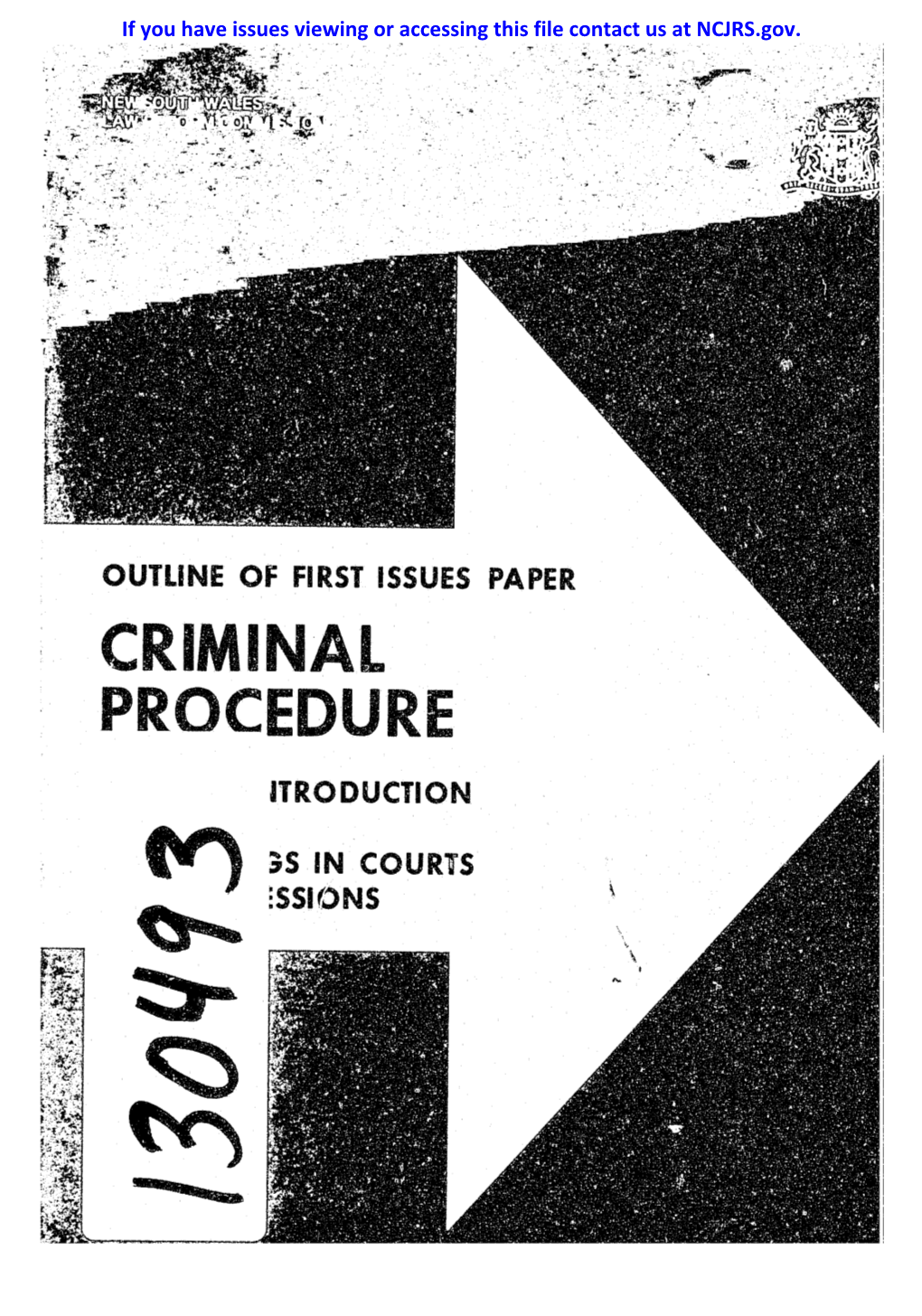 Criminal Procedure